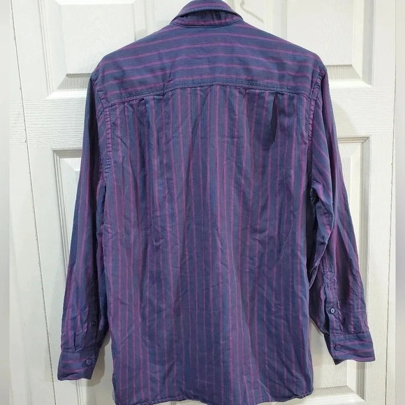Tommy Bahama Small Island Modern Fit Striped Cotton/Silk Lined L Sleeve‎ Button - Picture 4 of 7